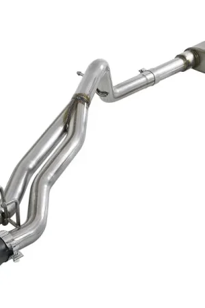 Top Rated aFe Rebel Series Cat-Back 2.5in Dual Center Exit SS Exhaust w/ Black Tips 07-14 Jeep Wrangler V6
