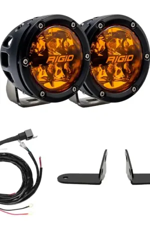 Rigid Industries 2017+ Polaris Pro R/Turbo R Revolve Amber PRO Grille Light Kit Grab Now