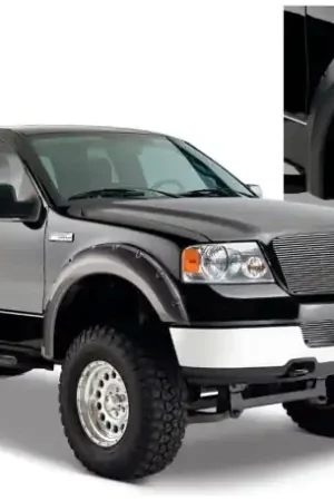 Bushwacker 04-08 Ford F-150 Styleside Pocket Style Flares 4pc 66.0/78.0/96.0in Bed - Black Warranty Included