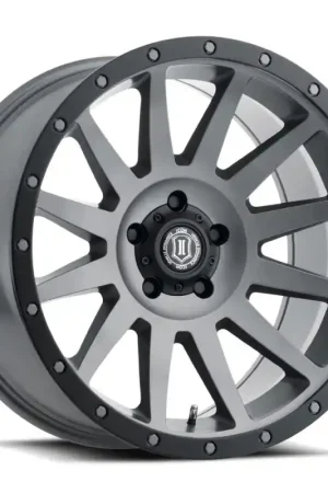 Top Pick ICON Compression 20x10 6x5.5 -19mm Offset 4.75inBS Titanium Wheel