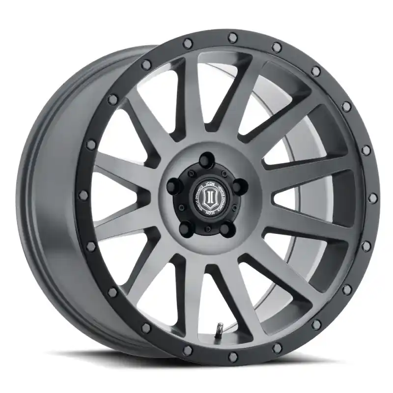 Top Pick ICON Compression 20x10 6x5.5 -19mm Offset 4.75inBS Titanium Wheel
