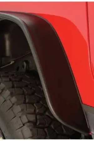 Direct From Factory Bushwacker 97-06 Jeep TJ Flat Style Flares 2pc - Black