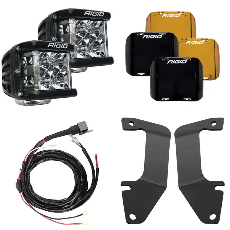 Price Cut Rigid Industries 14-20 Toyota Tundra A-Pillar Light Kit w/D-SS Flood
