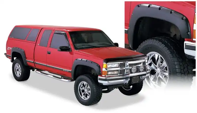 Price Cut Bushwacker 88-99 Chevy C1500 Pocket Style Flares 4pc - Black