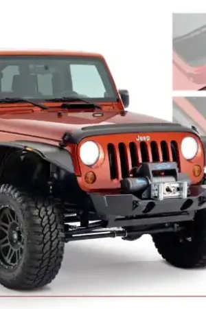 Super Sale Bushwacker 07-18 Jeep Wrangler Unlimited Trail Armor Rocker Panel and Sill Plate Cover - Black