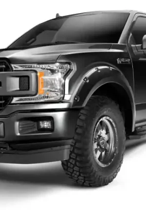 Limited Time Bushwacker 18-20 Ford F-150 (Excl Models w/Tech Pkg) Pocket Style Flares 4pc - Agate Black Met