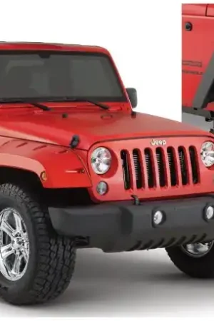 Bushwacker 07-18 Jeep Wrangler Pocket Style Flares 2pc - Black One Day Deal