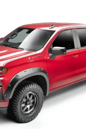 Last Chance Bushwacker 19-23 Chevrolet Silverado 1500 (Excl. ZR2) Pocket Style Fender Flares 4pc - Smooth Black