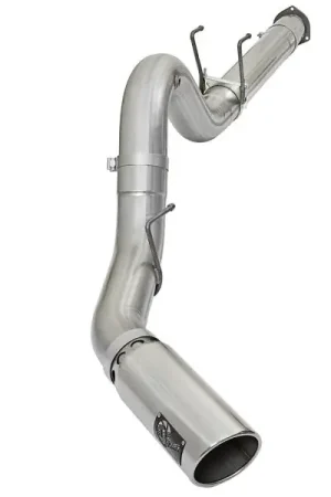 In Demand aFe ATLAS 5in DPF-Back Alum Steel Exhaust System w/Polished Tip 2017 Ford Diesel Trucks V8-6.7L (td)