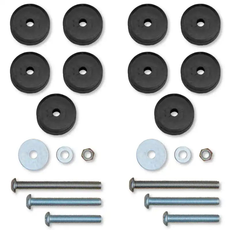 Rock Krawler 07-18 Jeep Wrangler JK/JKU / 97-06 Wrangler TJ Stackable Front & Rear Bump Stop Kit Premium