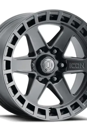 Buy Online ICON Raider 17x8.5 6x135 6mm Offset 5in BS Satin Black Wheel