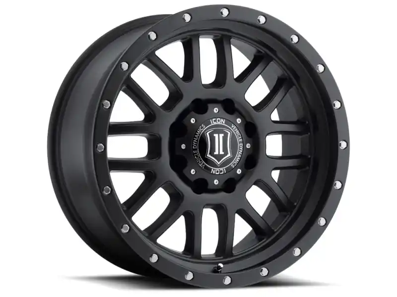 While Supplies Last ICON Alpha 20x9 8x6.5 19mm Offset 5.75in BS 125.2mm Bore Satin Black Wheel