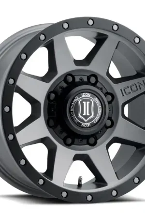 Top Rated ICON Rebound HD 18x9 8x180 12mm Offset 5.5in BS 124.2mm Bore Titanium Wheel