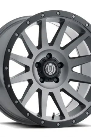 ICON Compression 20x10 5x5 -12mm Offset 5in BS 71.5mm Bore Titanium Wheel Wholesale