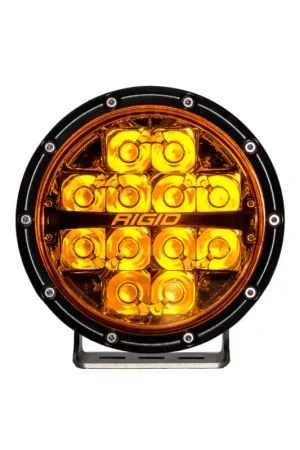 Rigid Industries 360-Series 6in SAE Fog w/ Amber PRO Lens - White (Pair) No Minimum Order