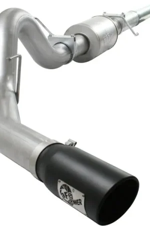 aFe Atlas Exhaust 4in Aluminized Cat-Back w/ 304 SS Black Tip 11-13 Ford F-150 EcoBoost V6 3.5L (tt) Price Drop
