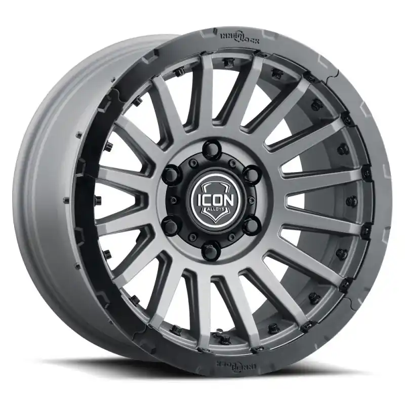 ICON Recon Pro 17x8.5 5x5 -6mm Offset 4.5in BS 71.5mm Bore Charcoal Wheel Trusted Brand