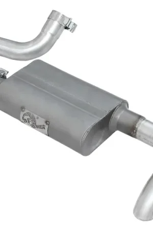 Weekend Sale aFe Scorpion Exhaust System Axle Back Aluminized Hi-Tuck 07-17 Jeep Wrangler JK V6 3.6/3.8L