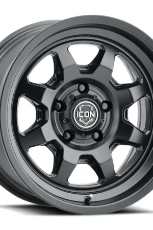ICON Nuevo 17x8.5 / 6x5.5 / 25mm Offset / 5.75in BS - Satin Black Wheel Buy Today