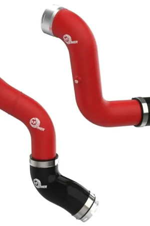 aFe 23-25 GM Colorado/Canyon L4-2.7L (t) BladeRunner Aluminum Hot & Cold Charge Pipe Kit - Red Genuine