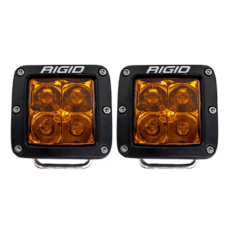 Rigid Industries D-Series Spot w/ Amber PRO Lens (Pair) Limited Offer