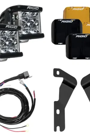 Rigid Industries 16-20 Toyota Tacoma A-Pillar Light Kit w/D-SS Flood Weekend Sale