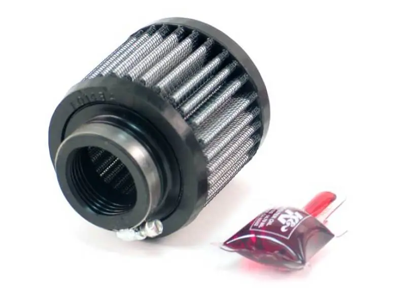 Bargain K&N 1.375in Flange ID x 3in OD x 2.5in H Rubber Base Crankcase Vent Filter