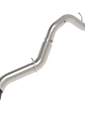Buy Direct aFe Large Bore-HD 5in 409SS DPF-Back Exhaust System w/Blk Tip 24-25 GM Diesel Trucks V8-6.6L(td) L5P