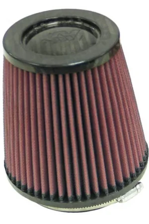 Hassle-Free Returns K&N Universal Air Filter - Round Tapered 4in Flange ID / 5.375in Base OD / 4in Top OD / 5.5in H