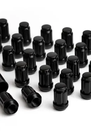 ICON Alloys Lug Nut Kit Black - 12x1.5 - 24 Lug Nuts w/ Key Must Have