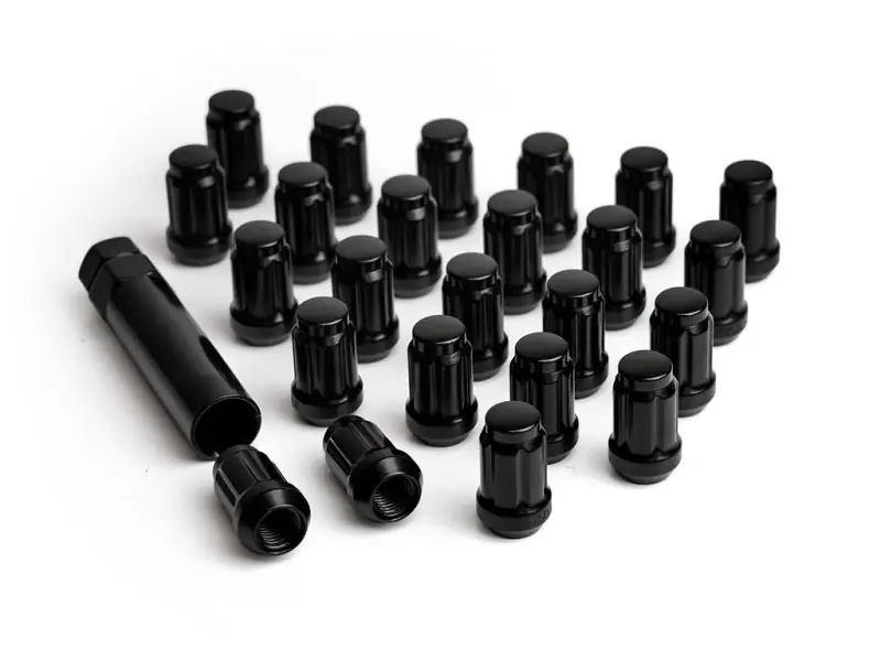 ICON Alloys Lug Nut Kit Black - 12x1.5 - 24 Lug Nuts w/ Key Must Have