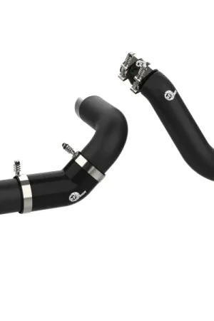 aFe 16-19 RAM 1500 V6 3.0L (TD) BladeRunner 3in Aluminum Hot & Cold Charge Pipe Kit - Black Handmade