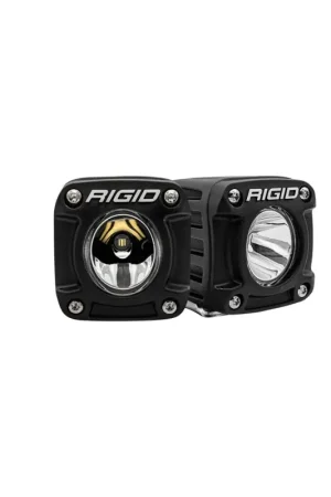 Budget Rigid Industries Revolve Pod w/Amber Trim Ring - Pair