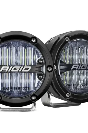 High Quality Rigid Industries 360-Series 4in LED SAE J583 Fog Light - White (Pair)