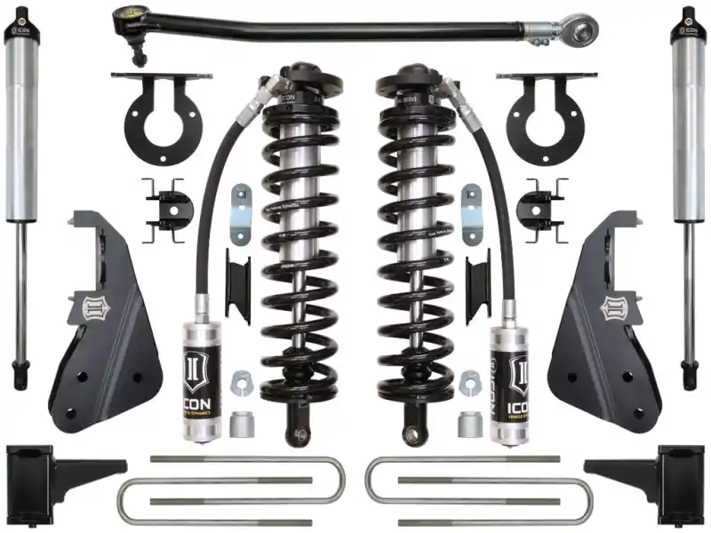 Money Back Guarantee ICON 2017+ Ford F-250/F-350 4-5.5in Stage 2 Coilover Conversion System