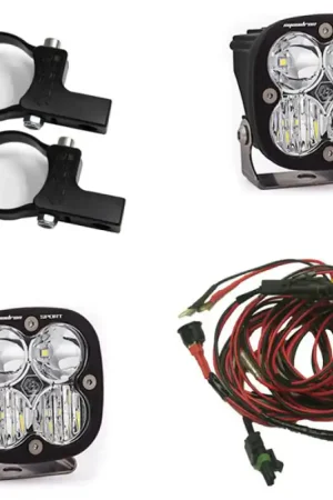 Baja Designs Squadron Sport Polaris LED Light Pods w/ 1.75in Harness/Horizontal Mounts Kit Fan Favorite
