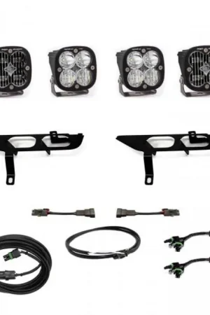 Baja Designs 2021+ Ford F150 Fog Pocket Kit SAE Clear Squadron Sport DC with Upfitter High Quality