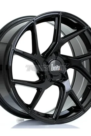 BOLA FLA Alloy Wheel 19x8.5 5x105 ET20 To 58 72.6mm CB Gloss Black Clearance