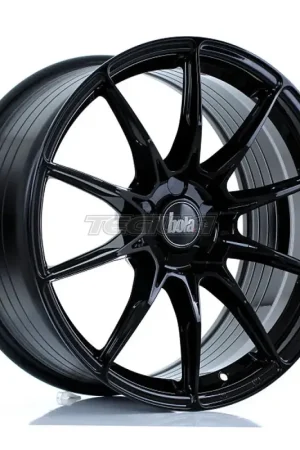 Modern BOLA FLB Alloy Wheel 18x8.5 5x100 ET25 To 45 72.6mm CB Gloss Black