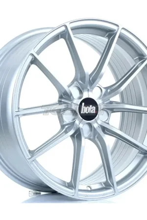 Top Pick BOLA FLC Alloy Wheel 18x8.5 5x100 ET42 To 45 72.6mm CB Crystal Silver