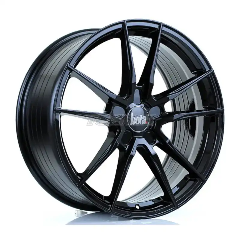 Original BOLA FLD Alloy Wheel 19x8.5 5x100 ET25 To 63 72.6mm CB Gloss Black