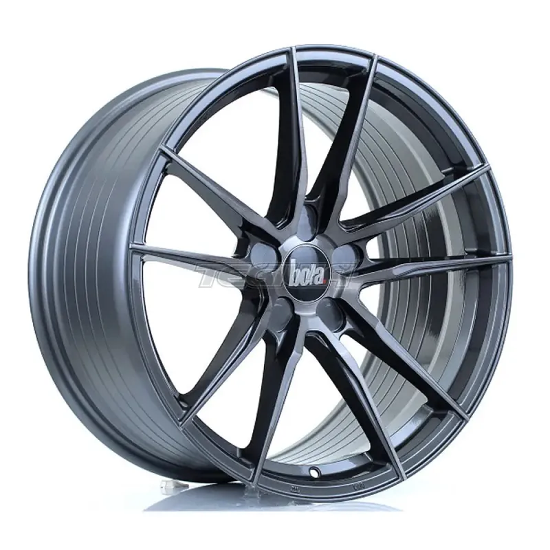 Best Price BOLA FLD Alloy Wheel 19x9.5 5x114 ET25 To 45 72.6mm CB Titanium Brushe