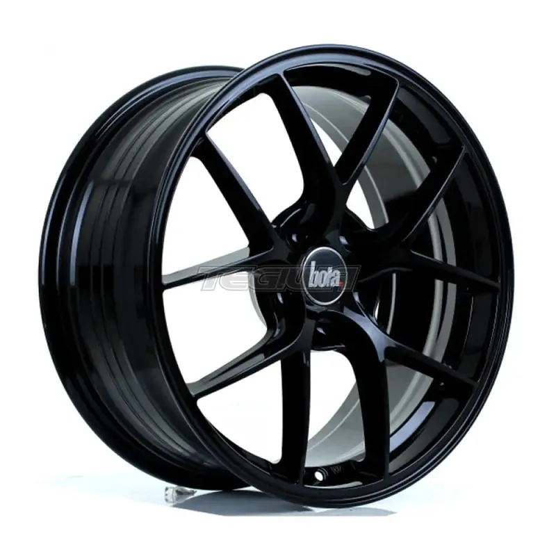 BOLA FLE Alloy Wheel 18x8 5x108 ET35 To 50 72.6mm CB Gloss Black Trending