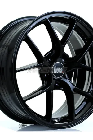 BOLA FLE Alloy Wheel 17x7.5 5x105 ET40 To 45 72.6mm CB Gloss Black High Quality