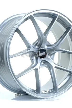 Same Day Shipping BOLA FLE Alloy Wheel 19x9.5 5x114 ET42 To 49 72.6mm CB Crystal Silver