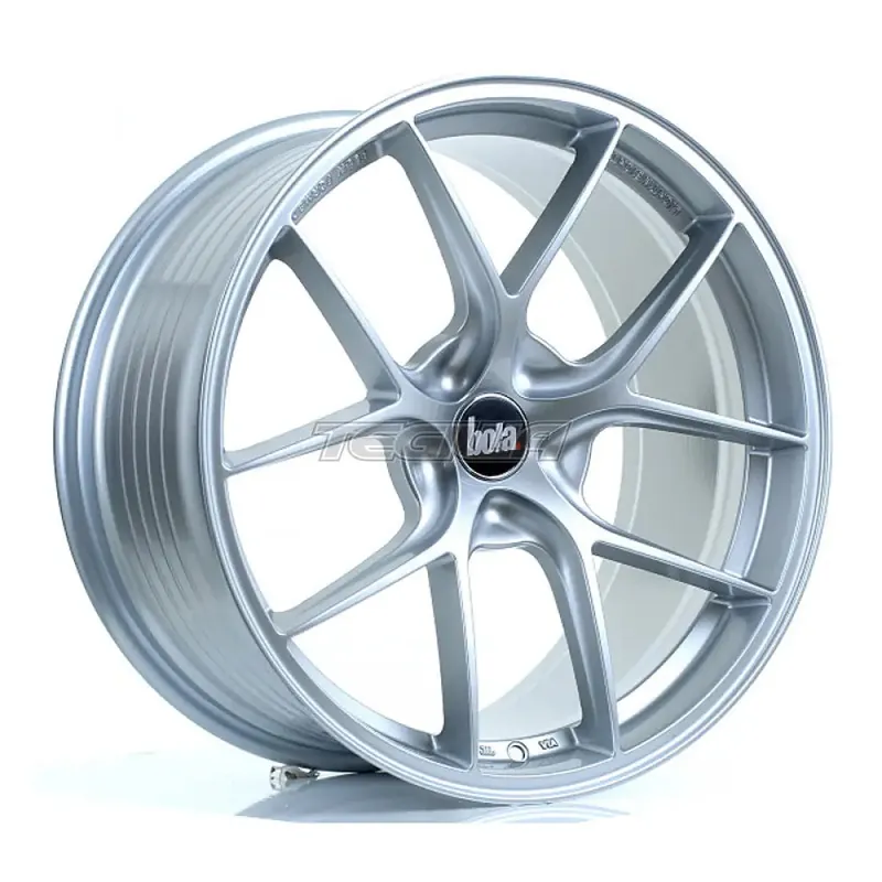 Same Day Shipping BOLA FLE Alloy Wheel 19x9.5 5x114 ET42 To 49 72.6mm CB Crystal Silver