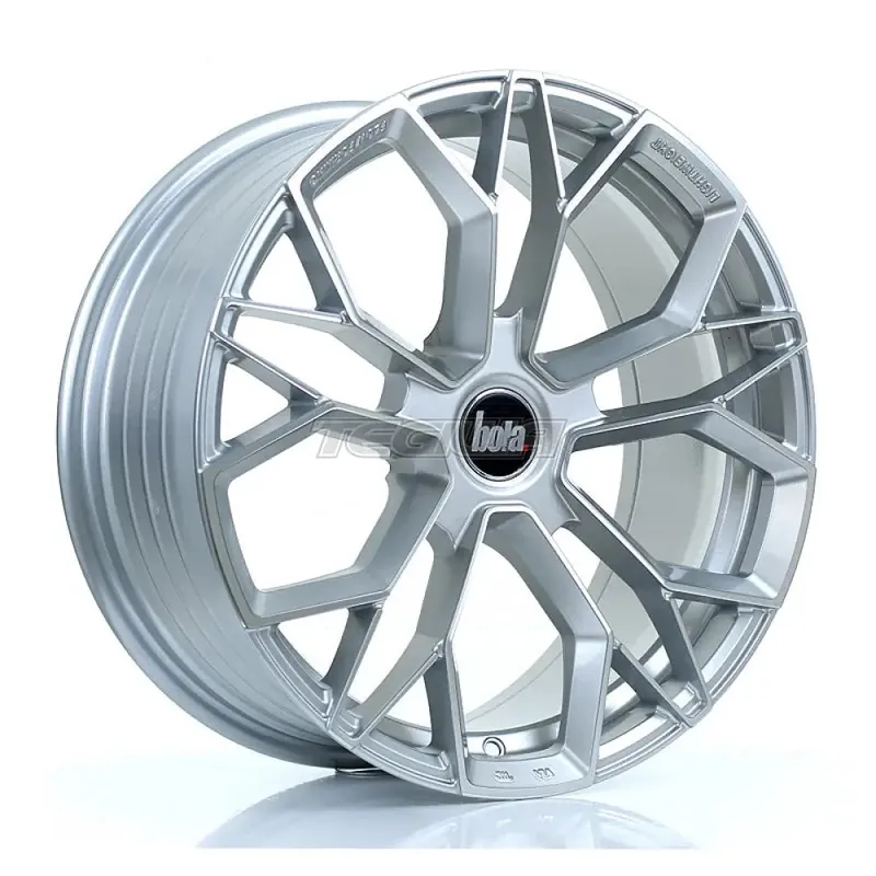 BOLA FLF Alloy Wheel 18x8 5x105 ET40 To 50 72.6mm CB Silver Polished F Limited Time