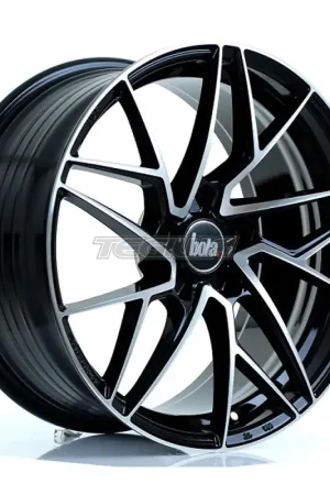 No Minimum Order BOLA FLR Alloy Wheel 18x8.5 5x108 ET40 To 50 72.6mm CB Gloss Black Pol