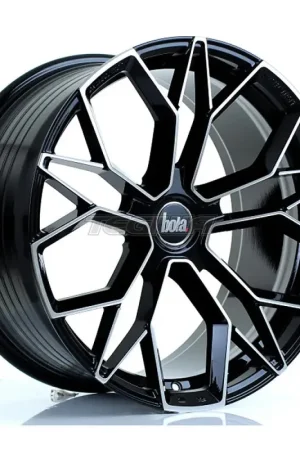 Hassle-Free Returns BOLA FLF Alloy Wheel 19x9.5 5x108 ET35 To 50 72.6mm CB Gloss Black Pol