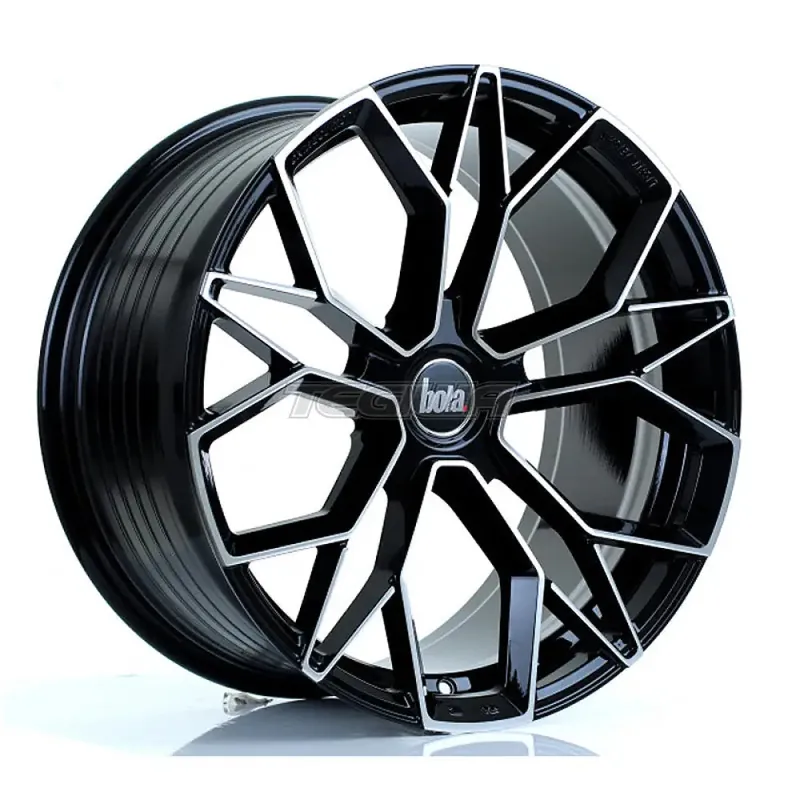 Hassle-Free Returns BOLA FLF Alloy Wheel 19x9.5 5x108 ET35 To 50 72.6mm CB Gloss Black Pol